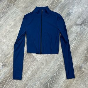 Lanston Blue With Zipper Jacket Size Xsmall